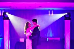 Intelligent lights used placed on towers and configured for the room for all types of lighting needs. {{brizy_dc_image_alt imageSrc=